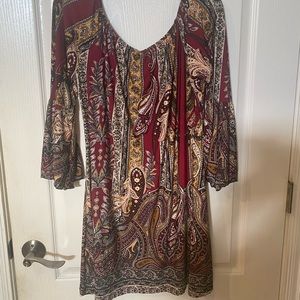 NWT VOEL boutique dress Bell 3/4 sleeve